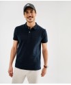 Polo manches courtes à rayures texturées homme